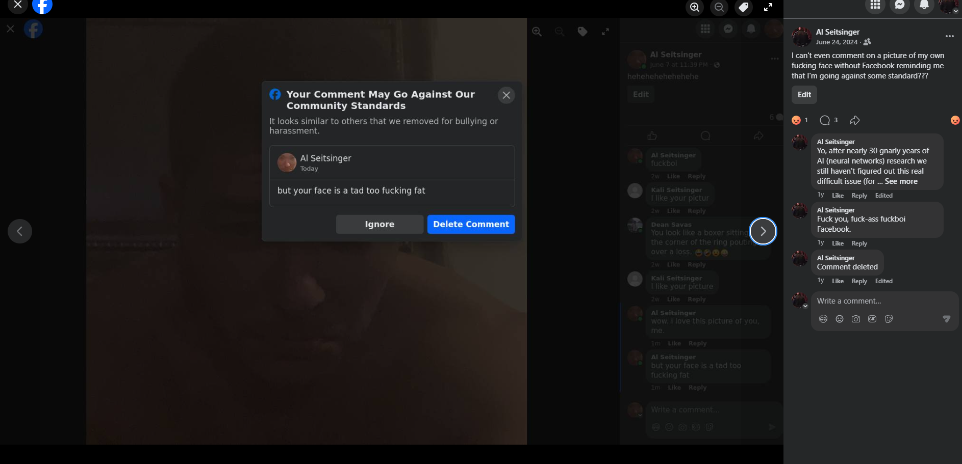 reported so many of my facebook posts